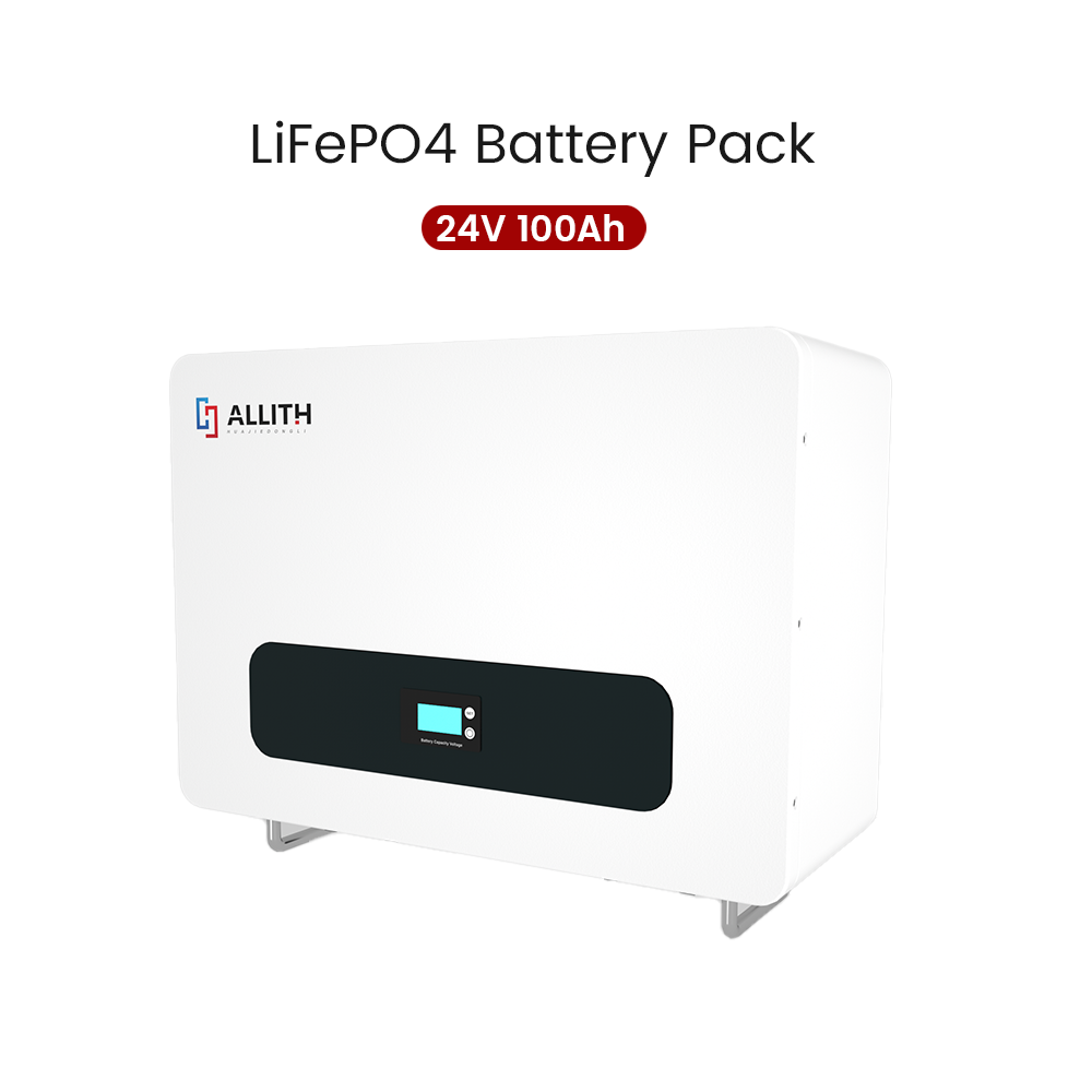 Compatible with 3kW Inverter, 24V 100AH LiFePO4 Battery Pack: Perfect Replacement for Lead-Acid Batteries