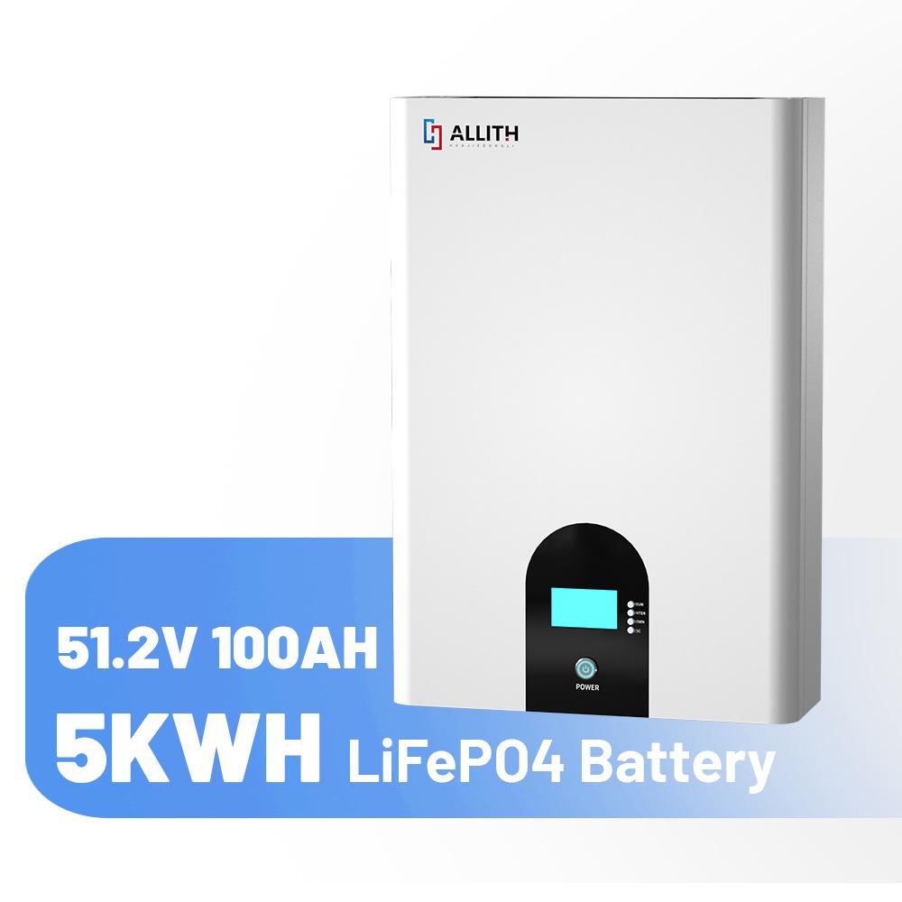 ALLITH 51.2V100Ah Wall-Mounted Home Energy Storage Battery